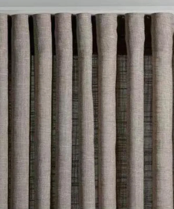 Ripple Fold — Hook curtain heading style